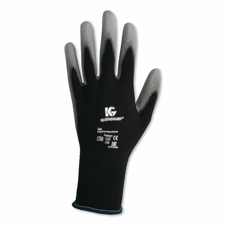 KLEENGUARD G40 Polyurethane Coated Gloves, 220 mm Length, Small/Size 7, Black/Gray, Pair, 60PK 38726